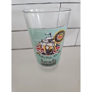 1 Vintage Arcadia Brewing Company IPA Pint Beer Glass  Battle Creek Michigan Pub